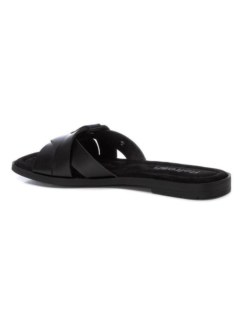 Sandales plates femme Noir - Kiabi