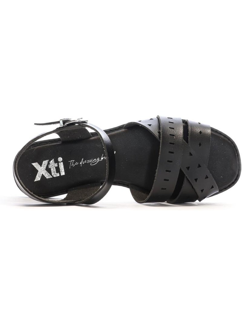 Sandales plates femme Noir - Kiabi