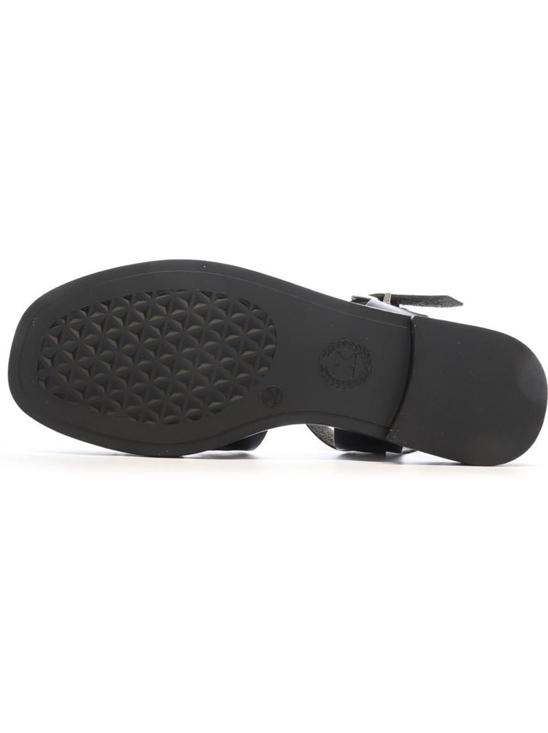 Sandales plates femme Noir - Kiabi