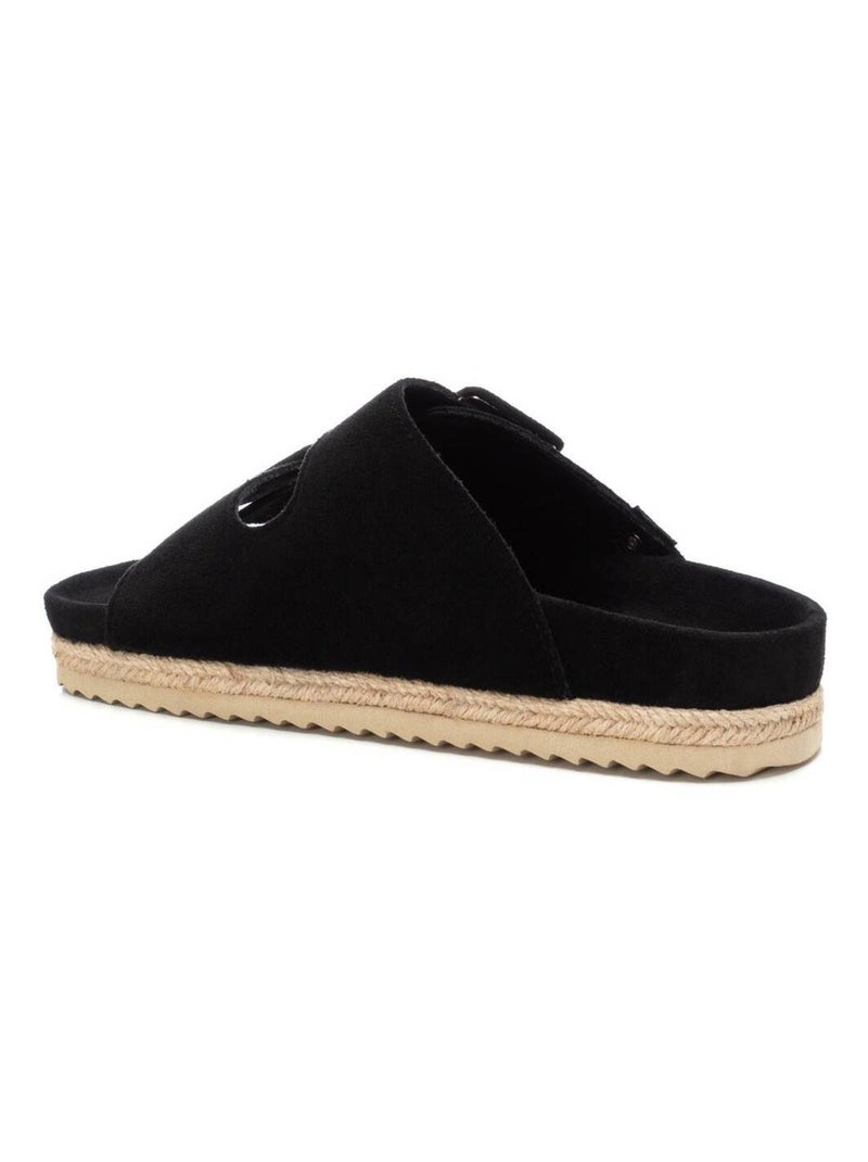 Sandales plates femme Noir - Kiabi