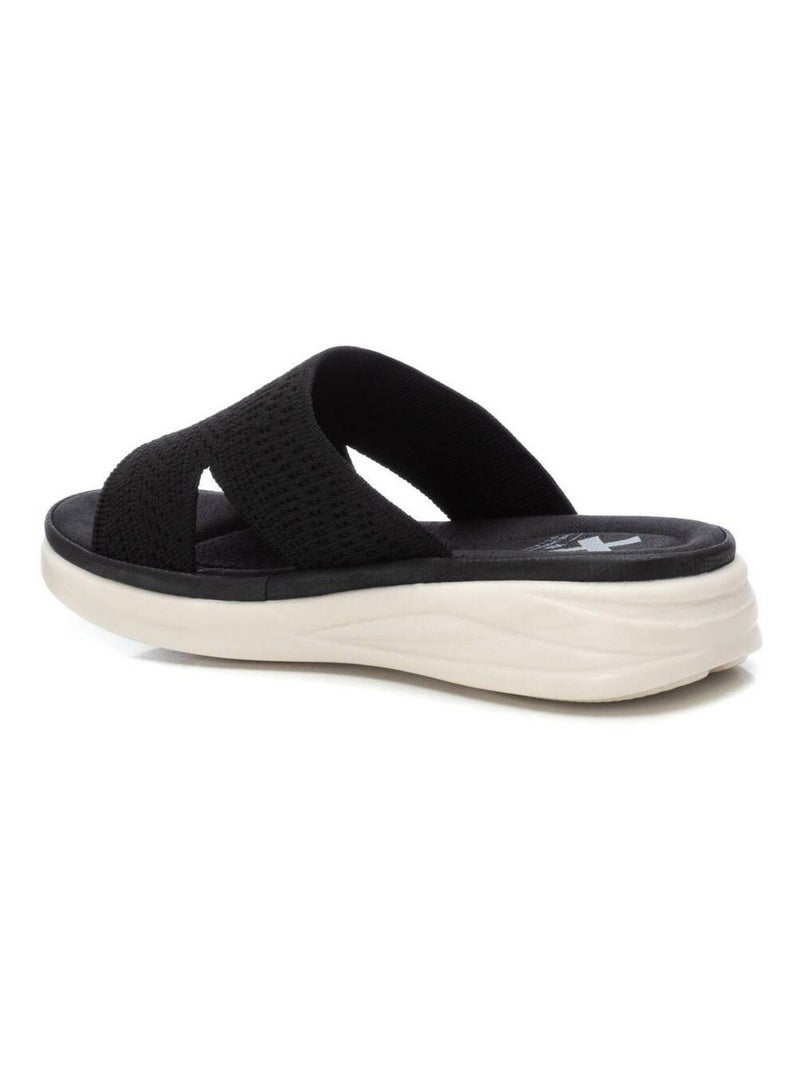 Sandales plates femme Noir - Kiabi