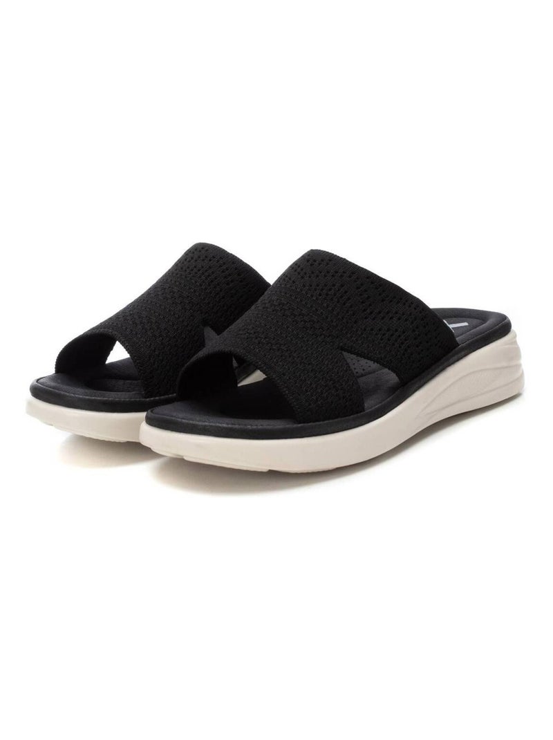 Sandales plates femme Noir - Kiabi