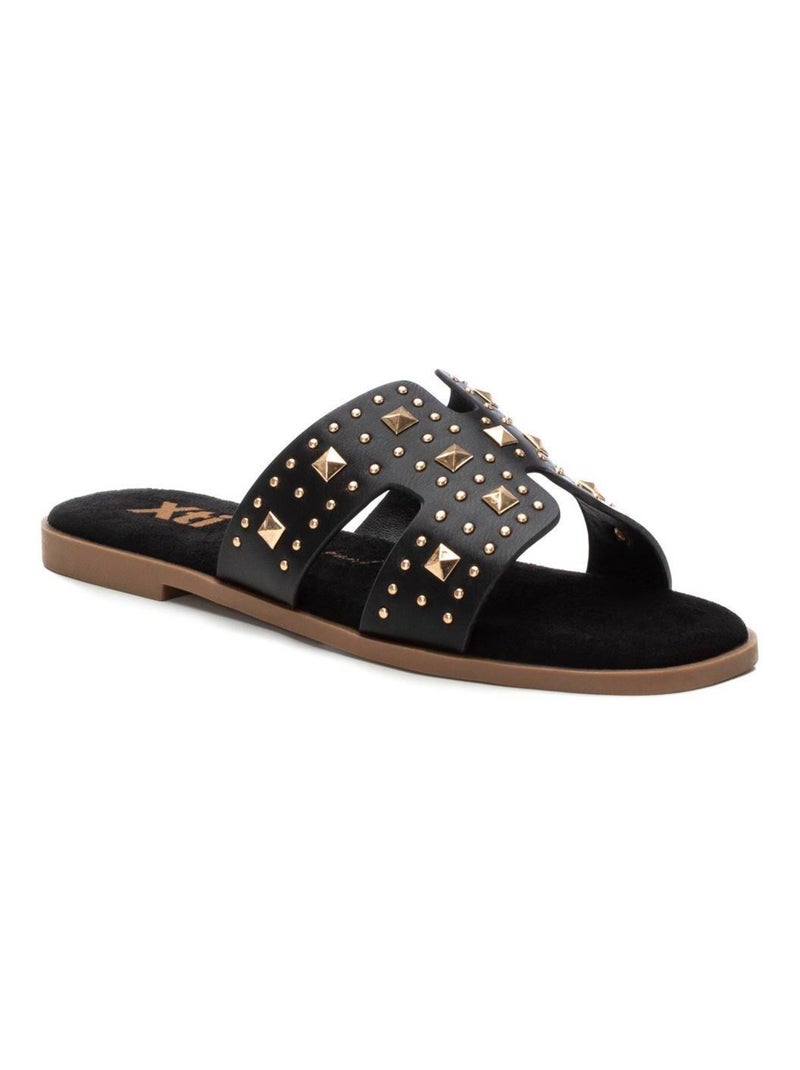 Sandales plates femme Noir - Kiabi