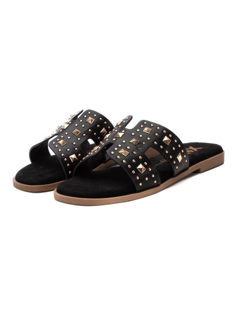Sandales plates femme Noir - Kiabi