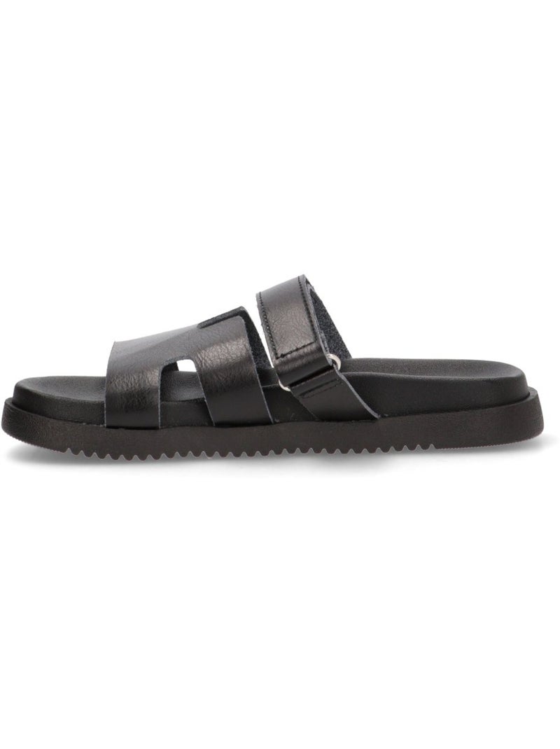Sandales plates femme Noir - Kiabi