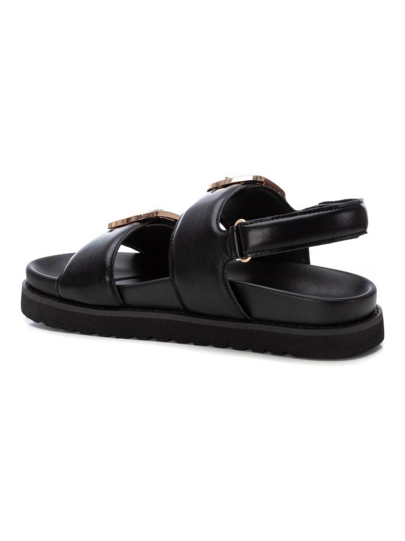 Sandales plates femme Noir - Kiabi