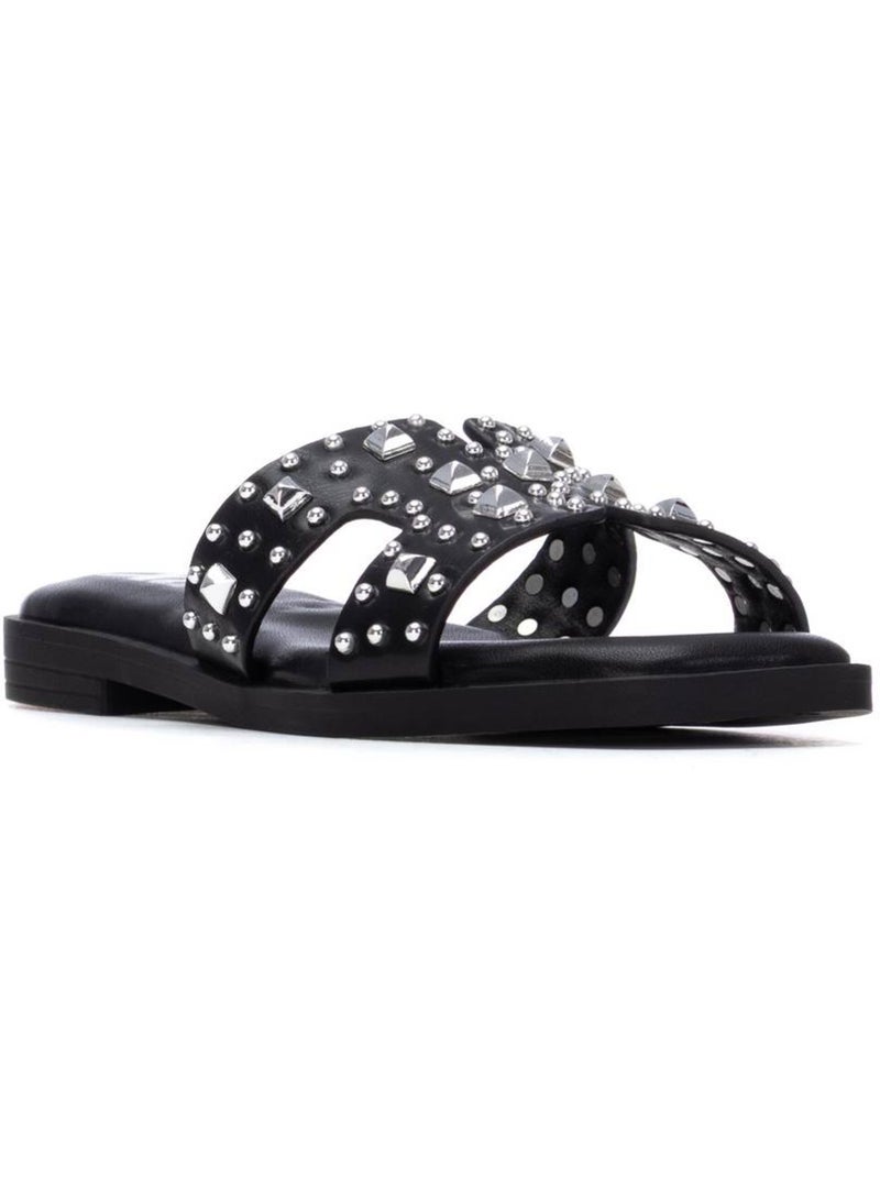 Sandales plates femme Noir - Kiabi