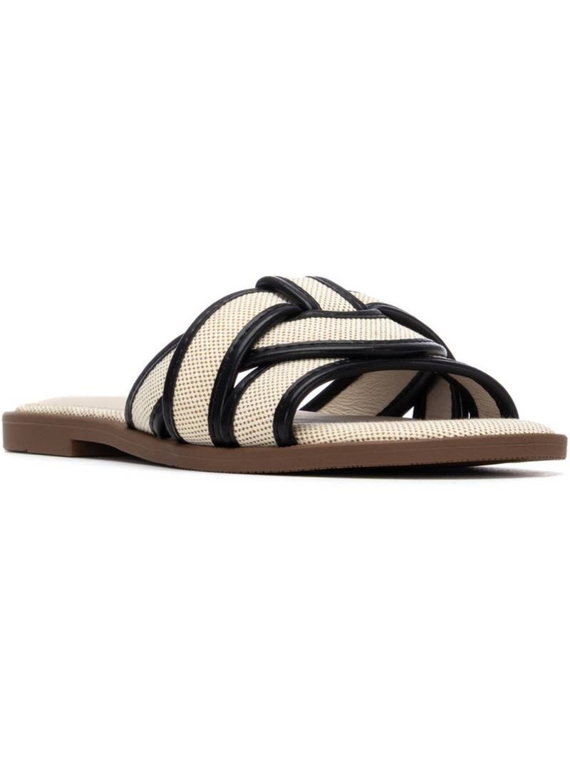 Sandales plates femme Noir - Kiabi
