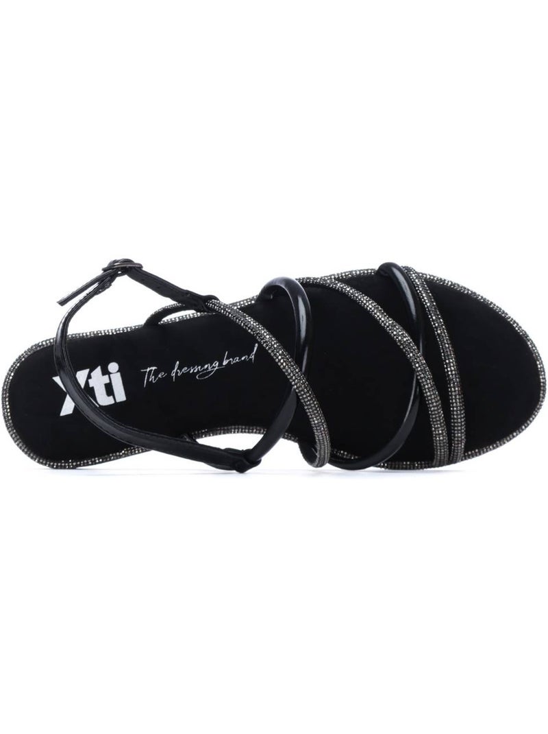 Sandales plates femme Noir - Kiabi