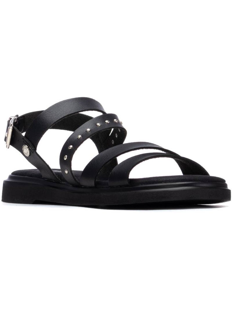 Sandales plates femme Noir - Kiabi