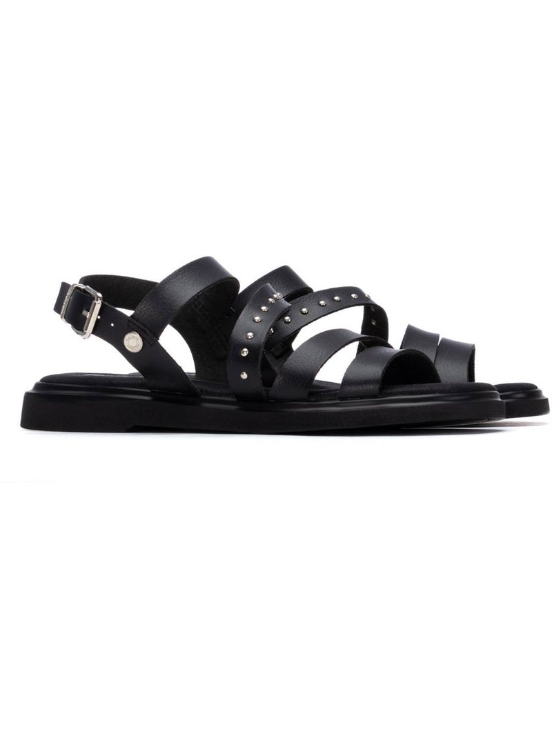 Sandales plates femme Noir - Kiabi