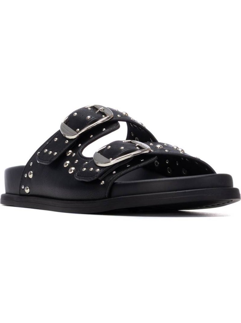 Sandales plates femme Noir - Kiabi