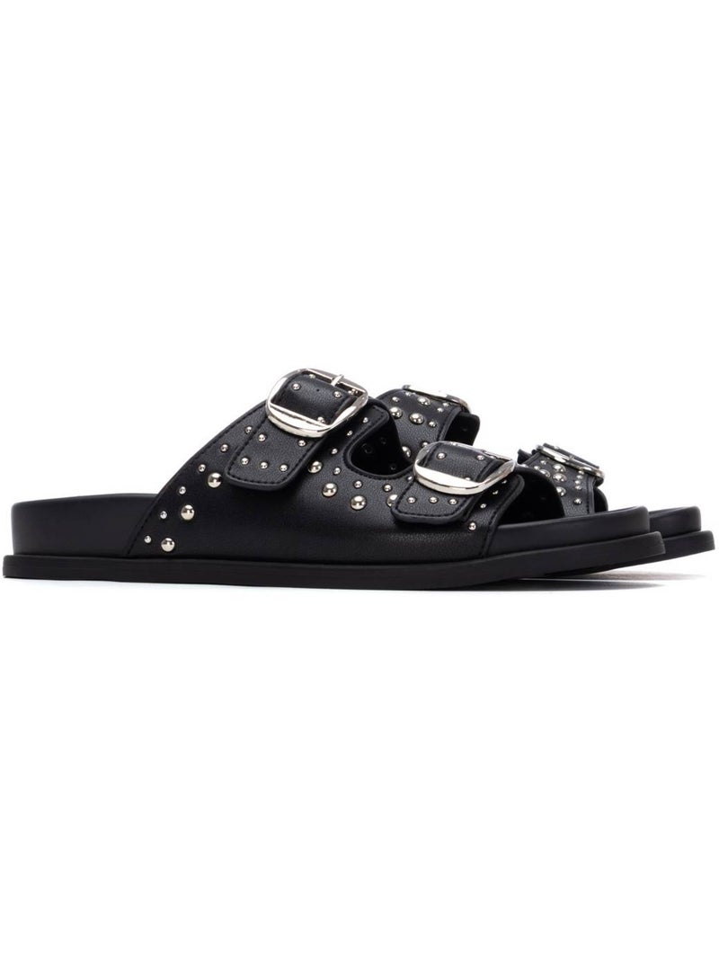 Sandales plates femme Noir - Kiabi