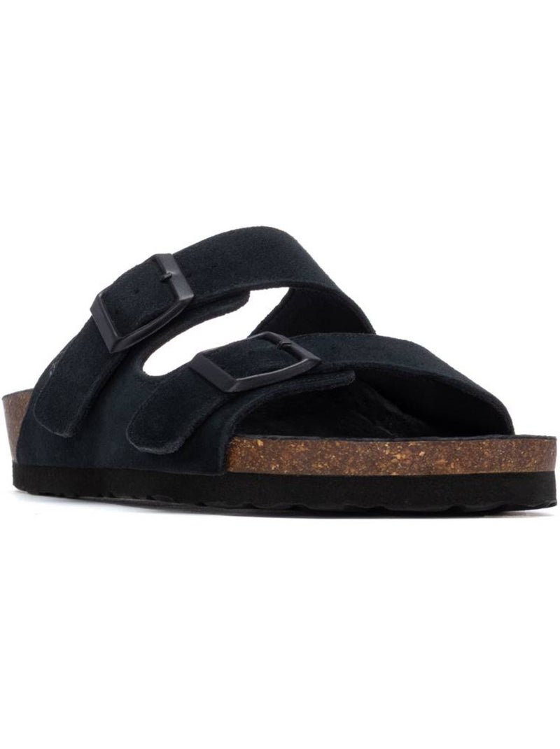 Sandales plates femme Noir - Kiabi