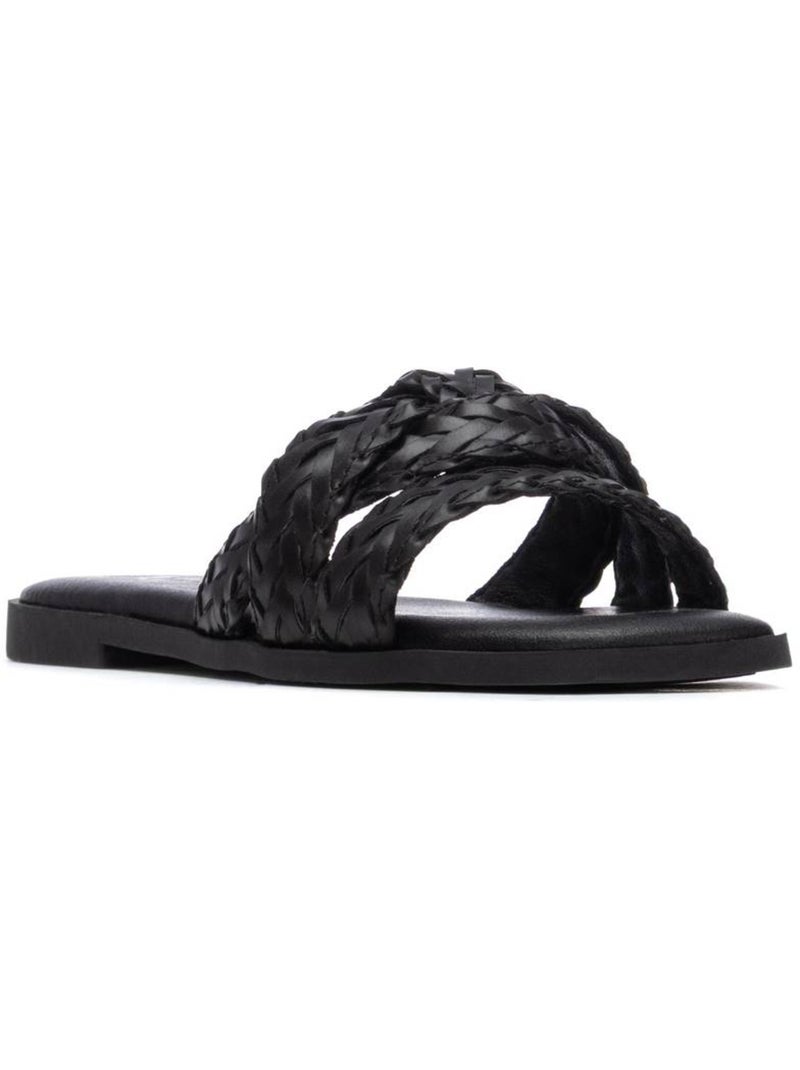 Sandales plates femme Noir - Kiabi