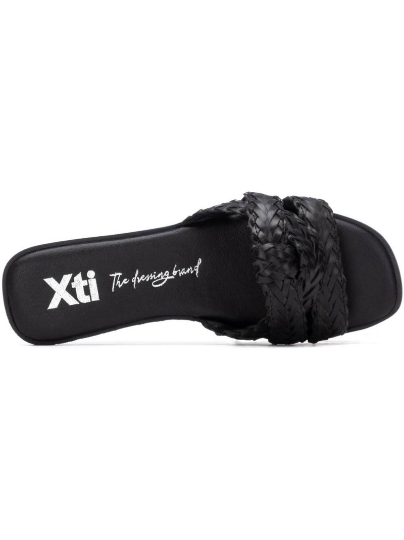 Sandales plates femme Noir - Kiabi