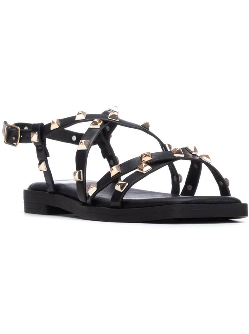 Sandales plates femme Noir - Kiabi