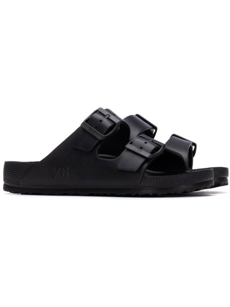 Sandales plates femme Noir - Kiabi