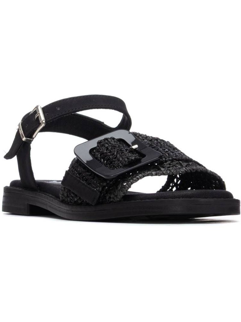 Sandales plates femme Noir - Kiabi