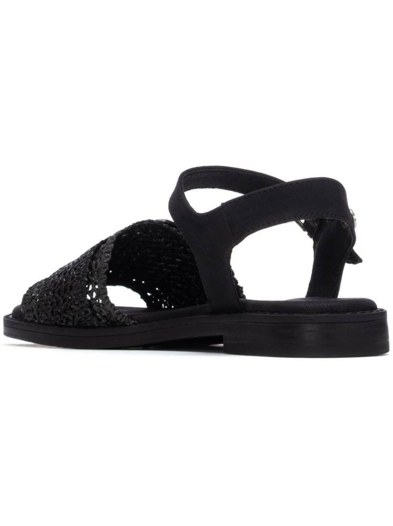 Sandales plates femme Noir - Kiabi