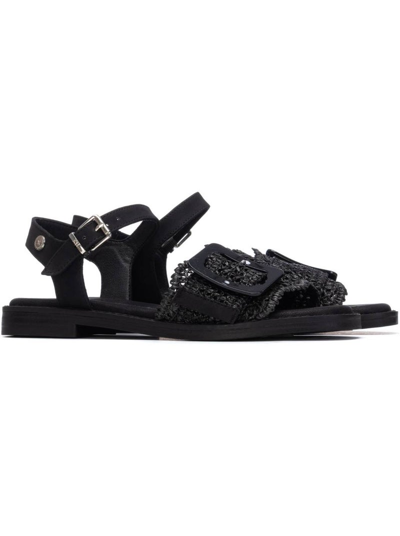 Sandales plates femme Noir - Kiabi