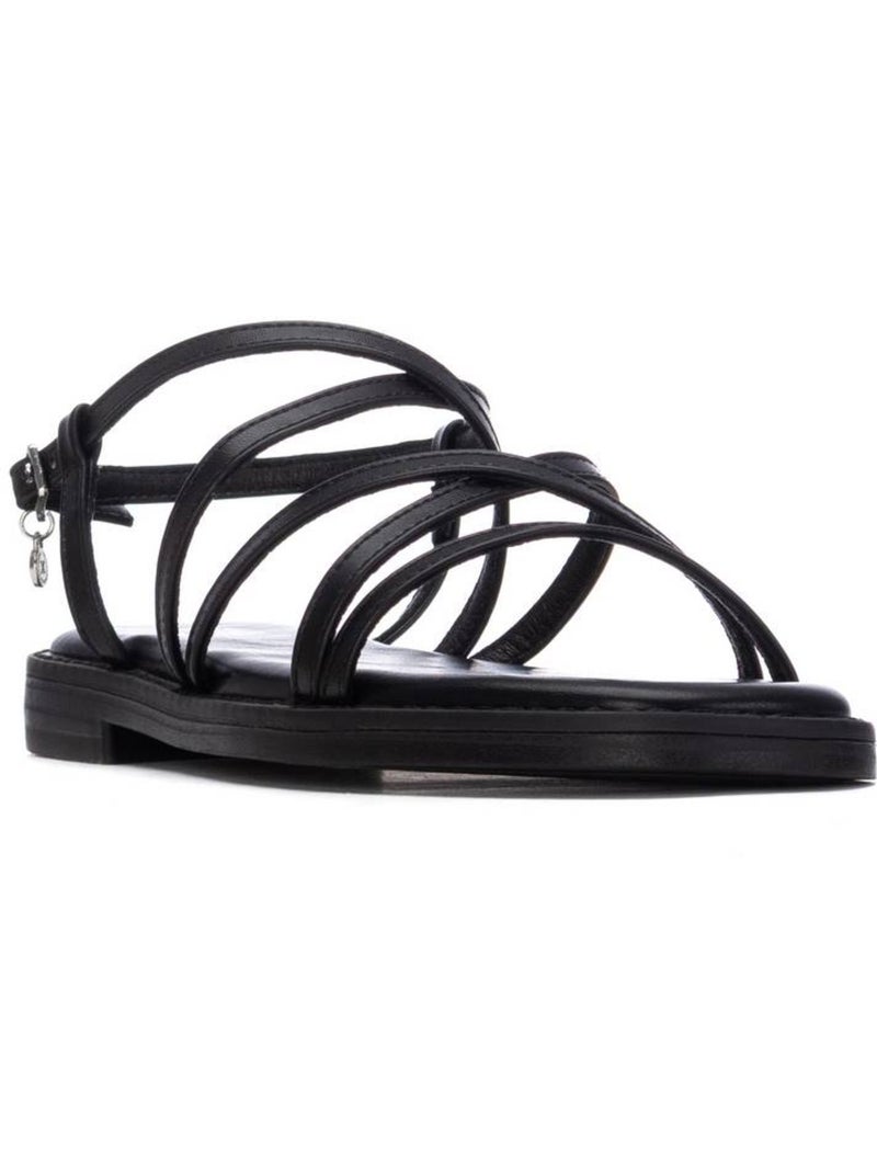 Sandales plates femme Noir - Kiabi