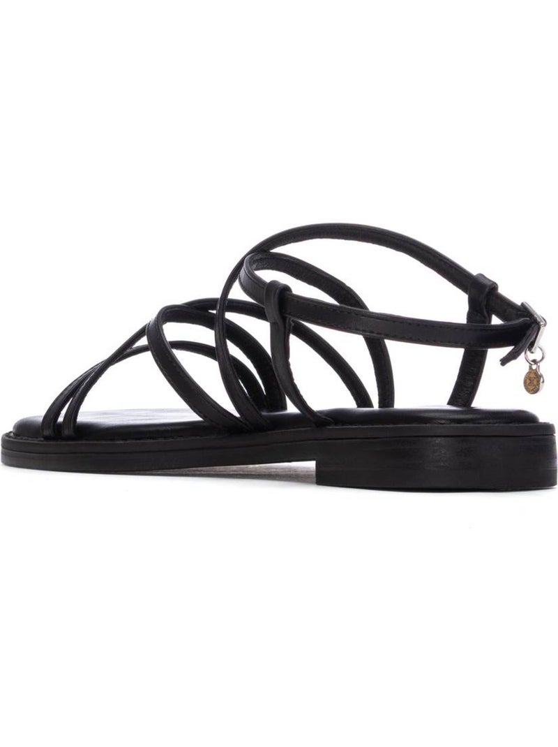 Sandales plates femme Noir - Kiabi