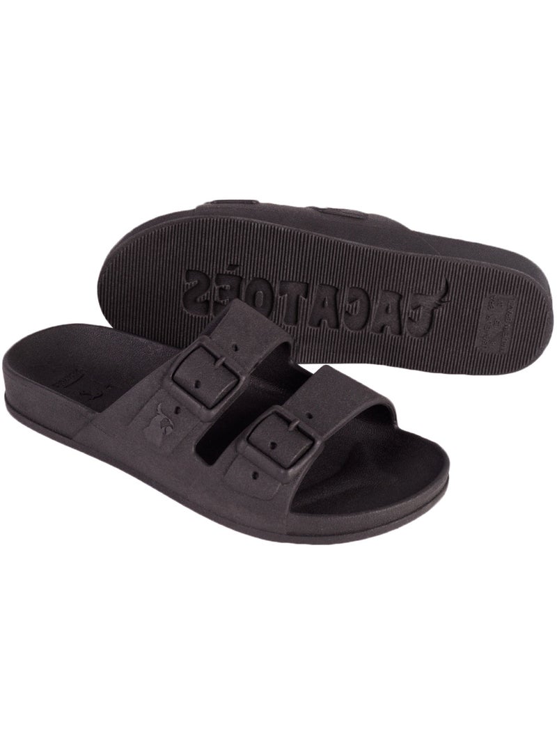 Sandales plates Femme Noir Noir - Kiabi