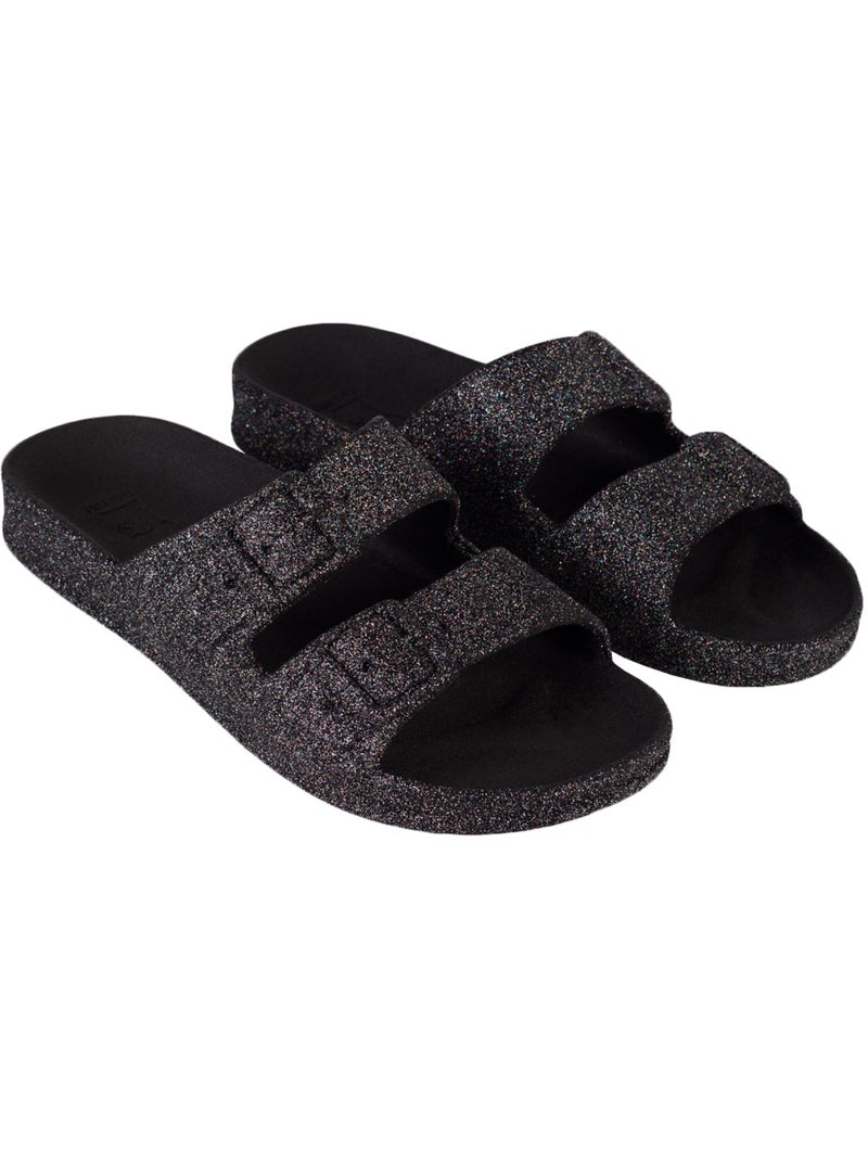 Sandales plates Femme Noir Noir - Kiabi