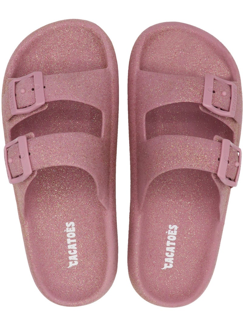 Sandales plates Femme Noir Noir - Kiabi