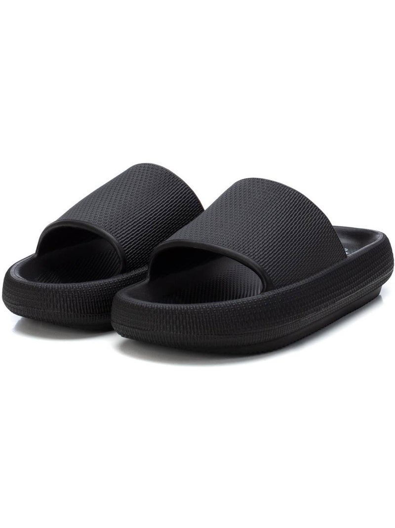 Sandales plates femme Noir - Kiabi