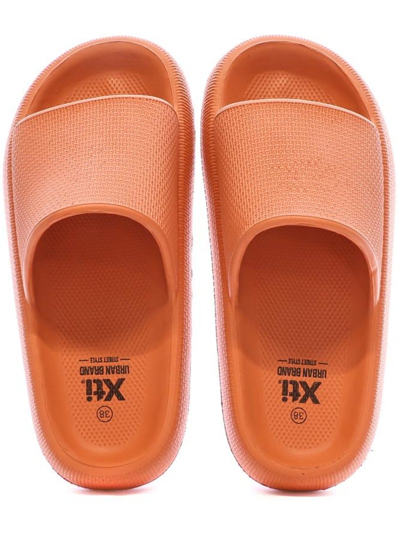Sandales plates femme Orange - Kiabi