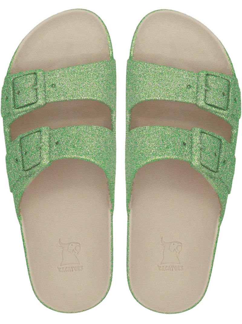 Sandales plates Femme Pistache - Kiabi