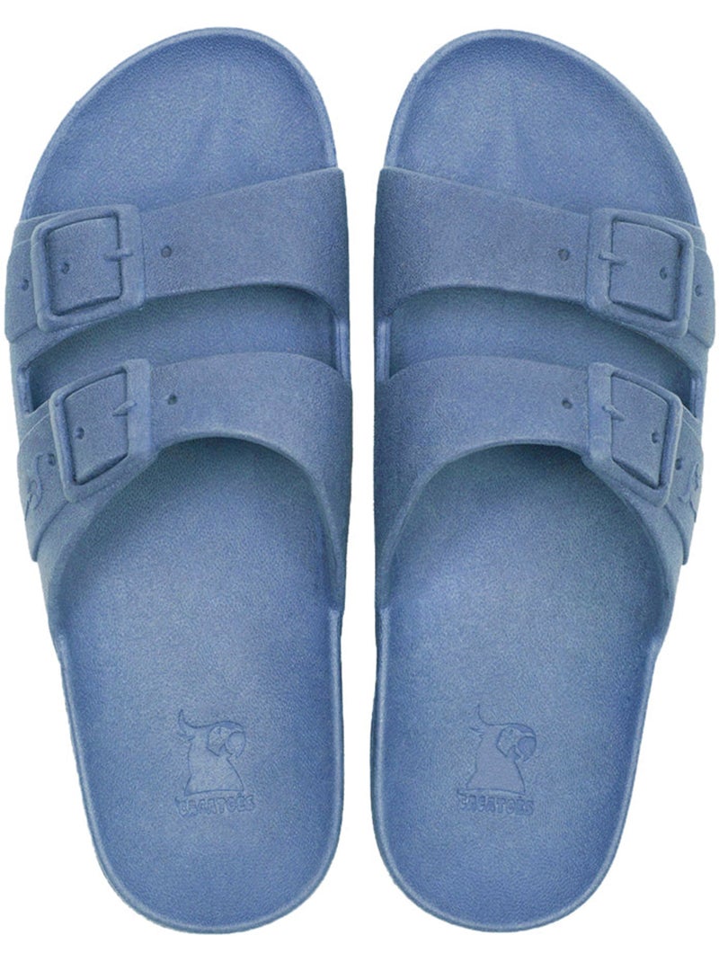 Sandales plates Femme RIO DE JANEIRO Bleu jean - Kiabi