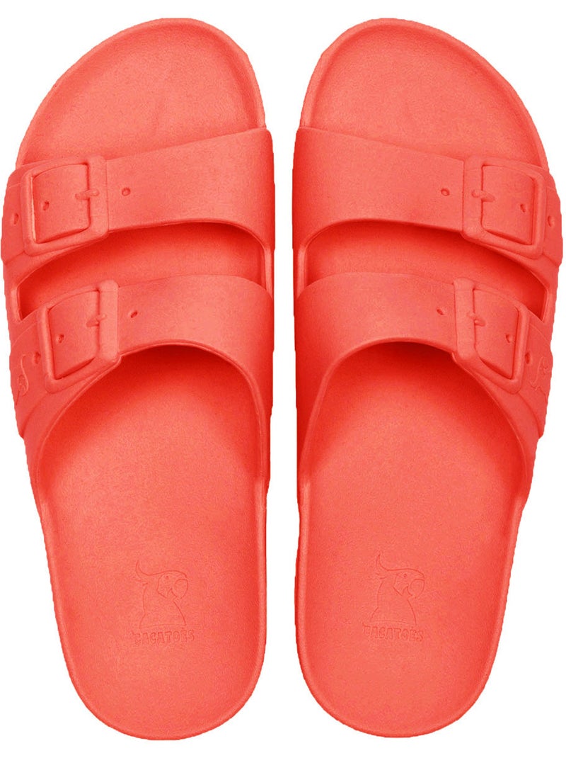 Sandales plates Femme RIO DE JANEIRO Corail - Kiabi