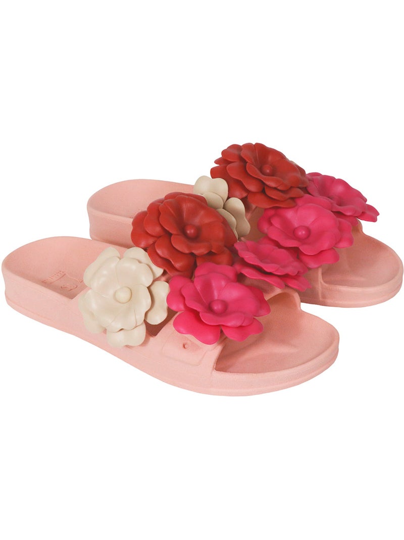Sandales plates Femme Rose/Multicolore - Kiabi