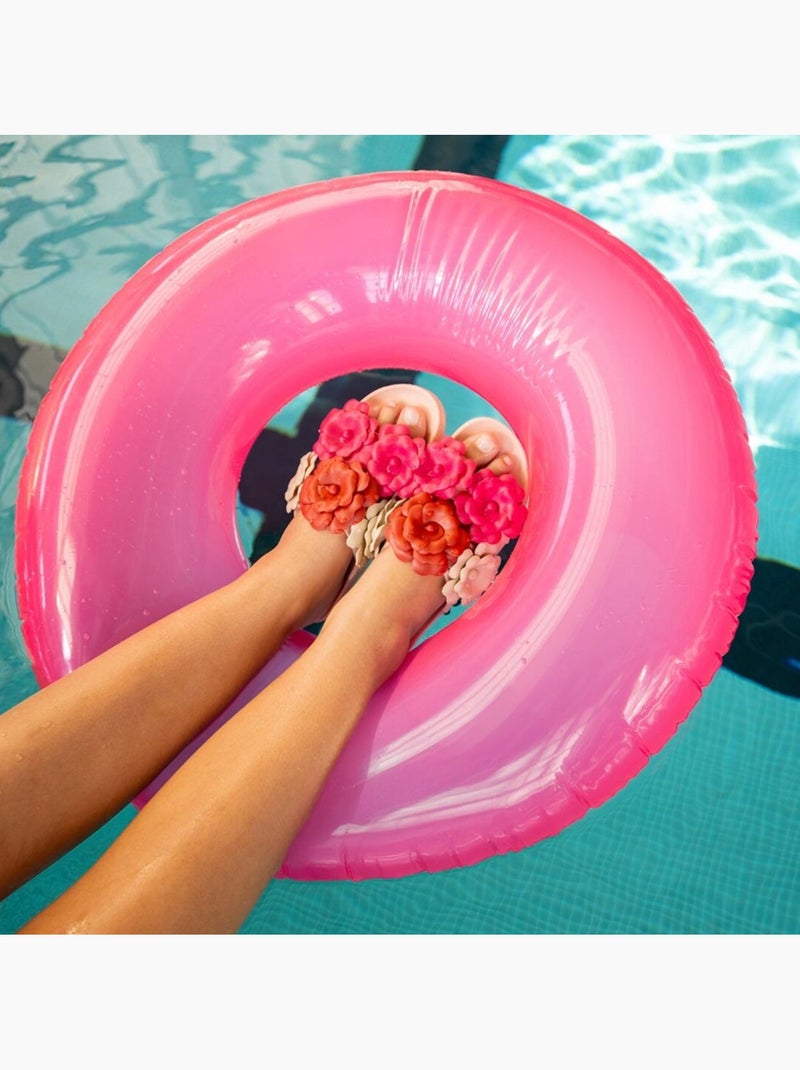 Sandales plates Femme Rose/Multicolore - Kiabi