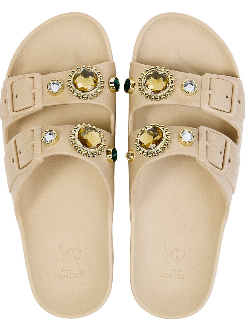 Sandales plates Femme SOL Craie - Kiabi