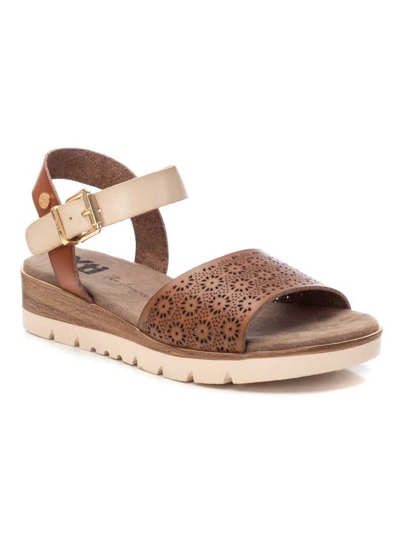 Sandales plates femme Taupe - Kiabi