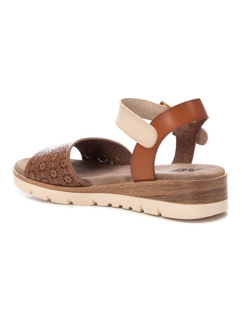 Sandales plates femme Taupe - Kiabi