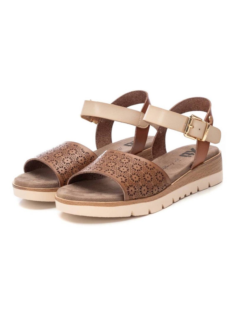 Sandales plates femme Taupe - Kiabi