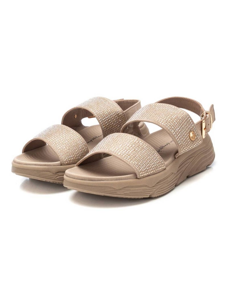Sandales plates femme Taupe - Kiabi