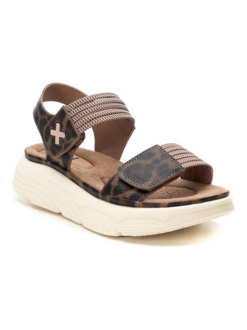 Sandales plates femme Taupe - Kiabi