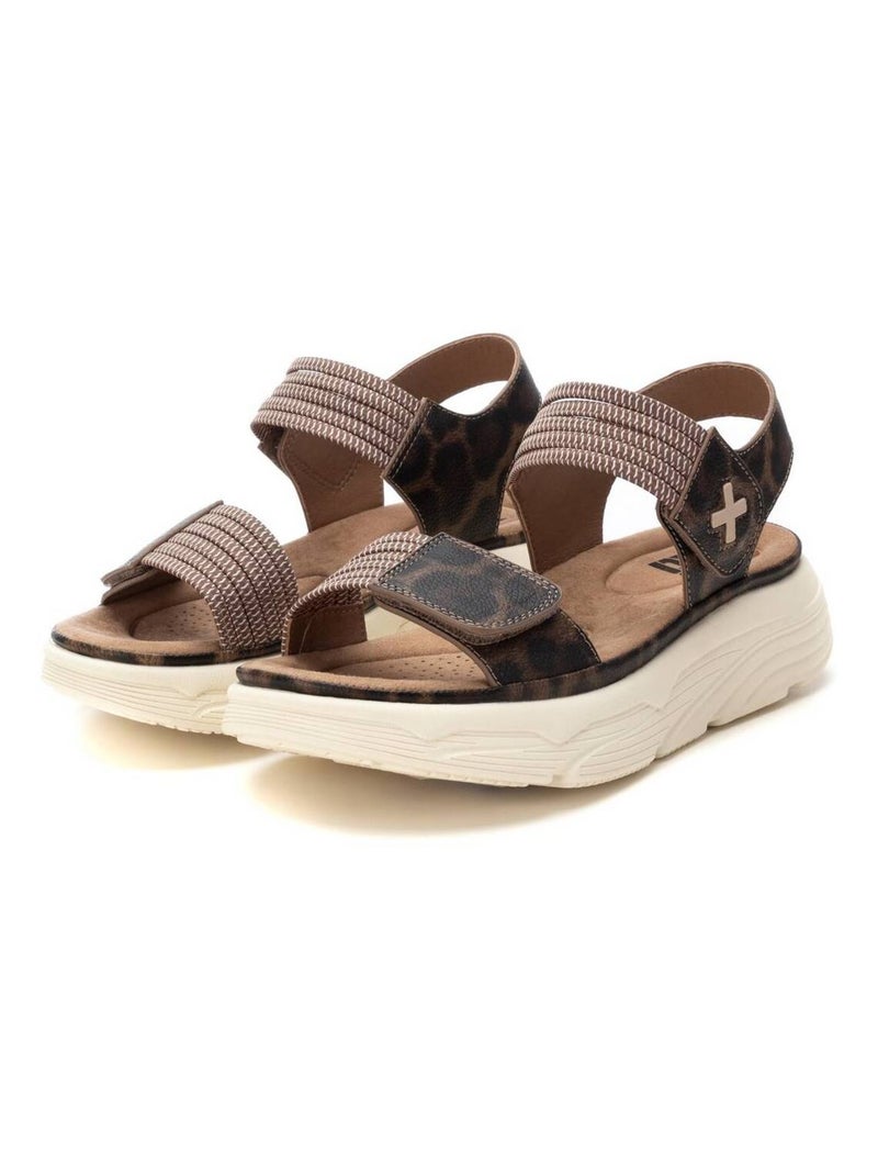 Sandales plates femme Taupe - Kiabi