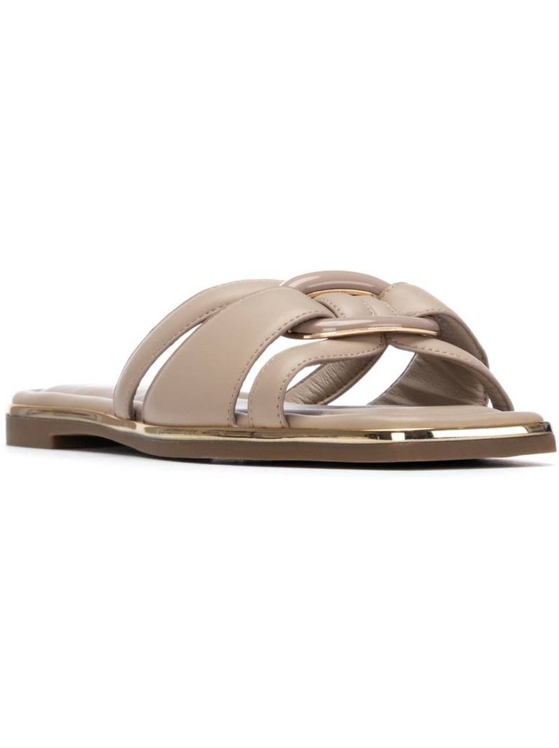 Sandales plates femme Taupe - Kiabi