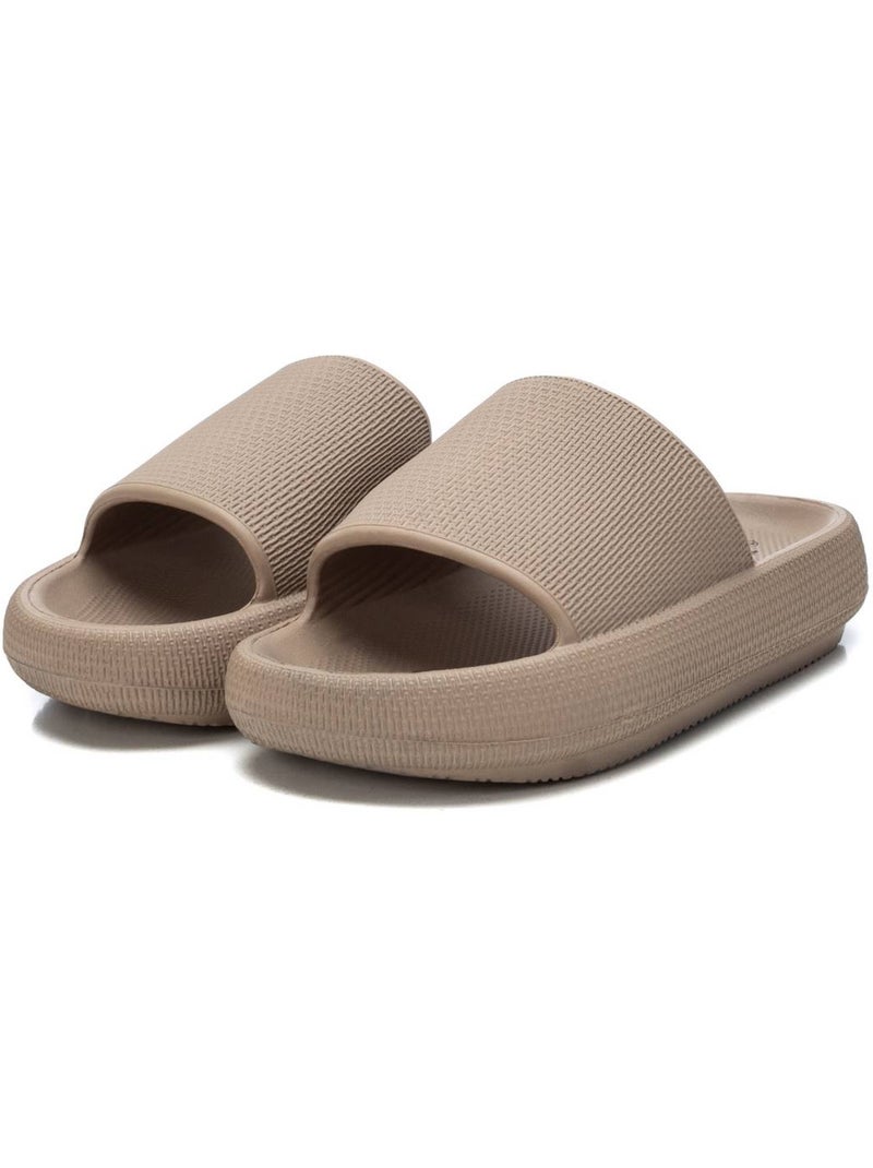Sandales plates femme Taupe - Kiabi