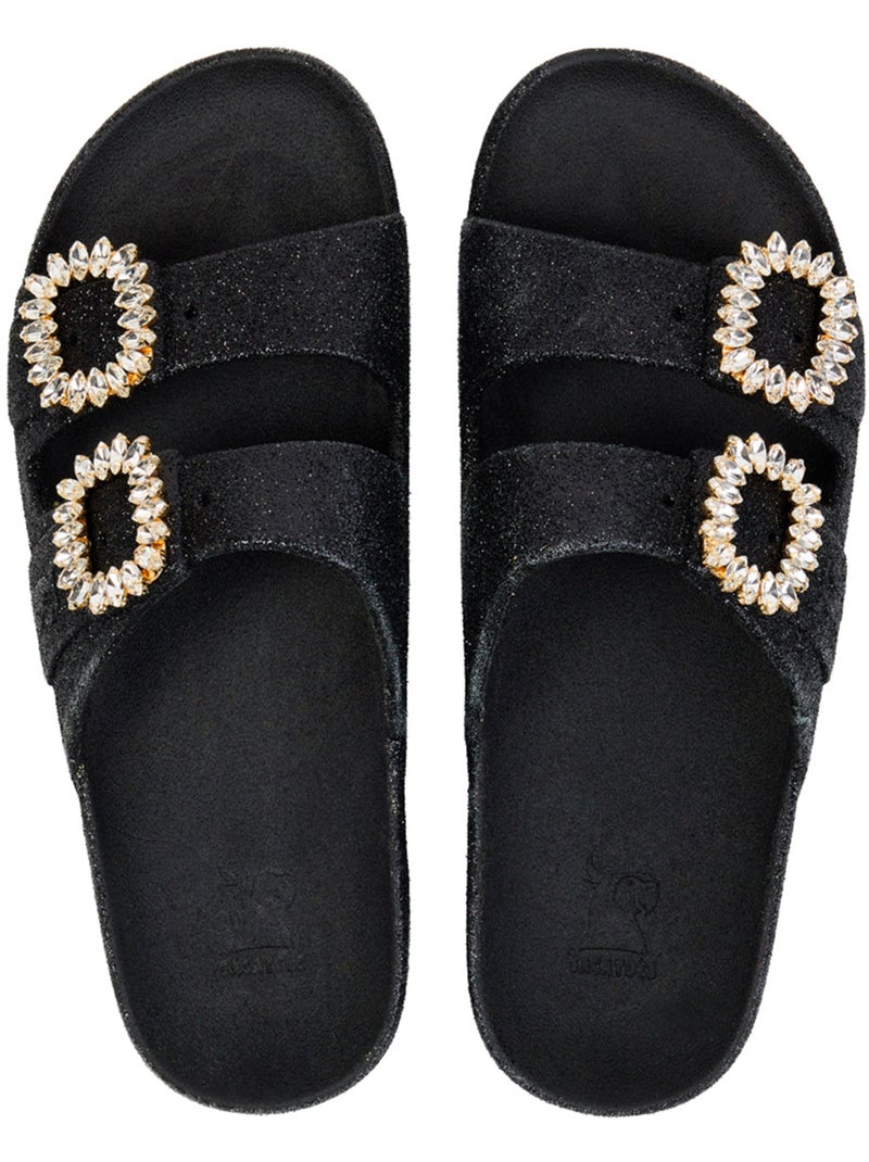 Sandales plates Femme TRANCOBARRA Noir Noir - Kiabi