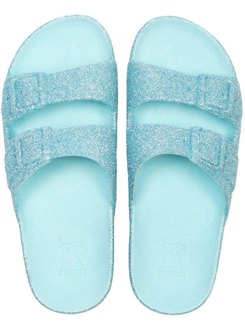 Sandales plates Femme TRANCOSO Bleu ciel - Kiabi
