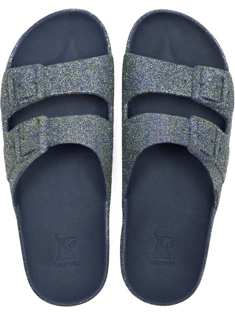 Sandales plates Femme TRANCOSO Bleu marine - Kiabi