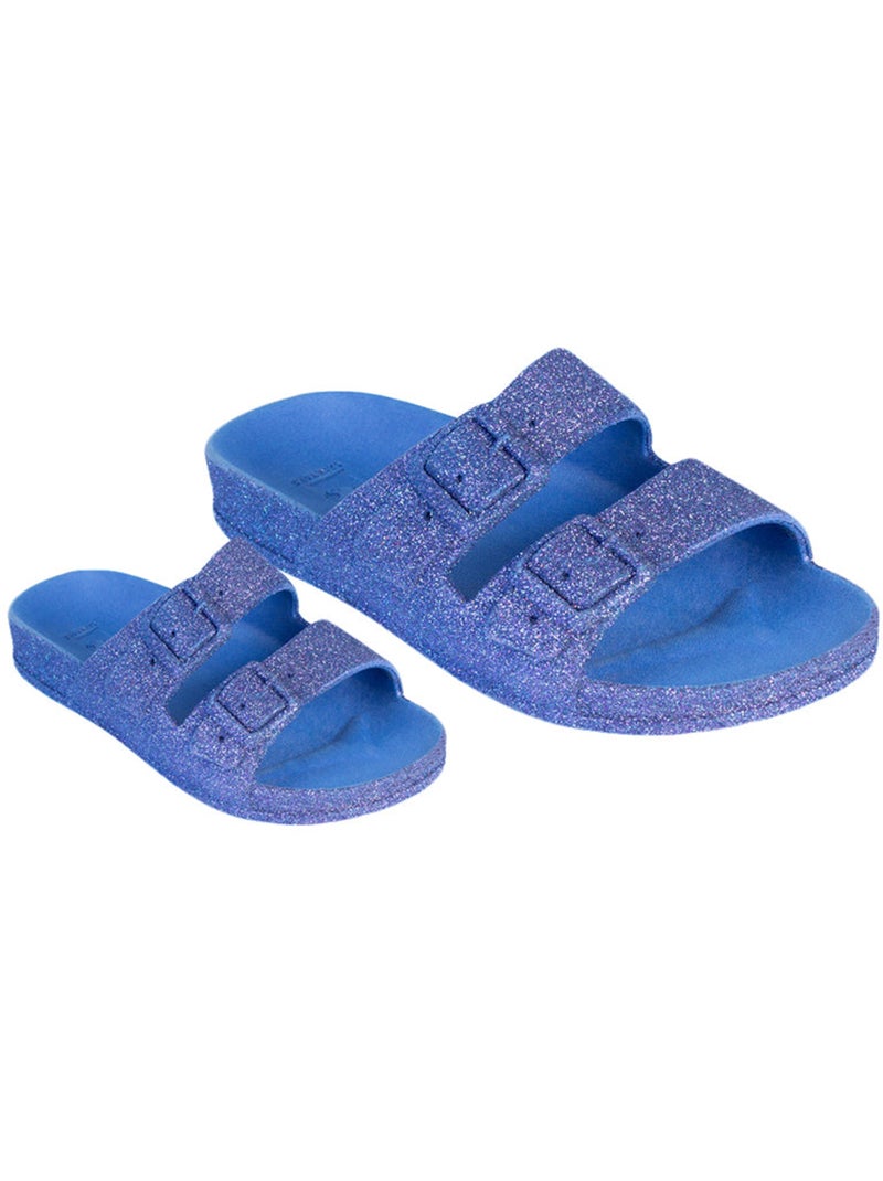 Sandales plates Femme TRANCOSO Bleu roi - Kiabi